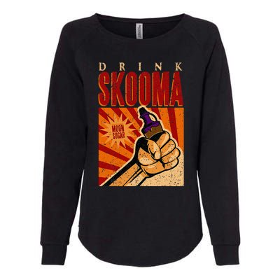 Vintage Drink Skooma Womens California Wash Sweatshirt