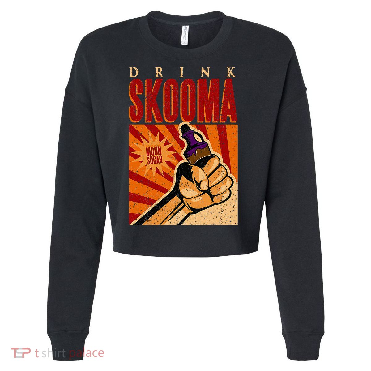 Vintage Drink Skooma Cropped Pullover Crew