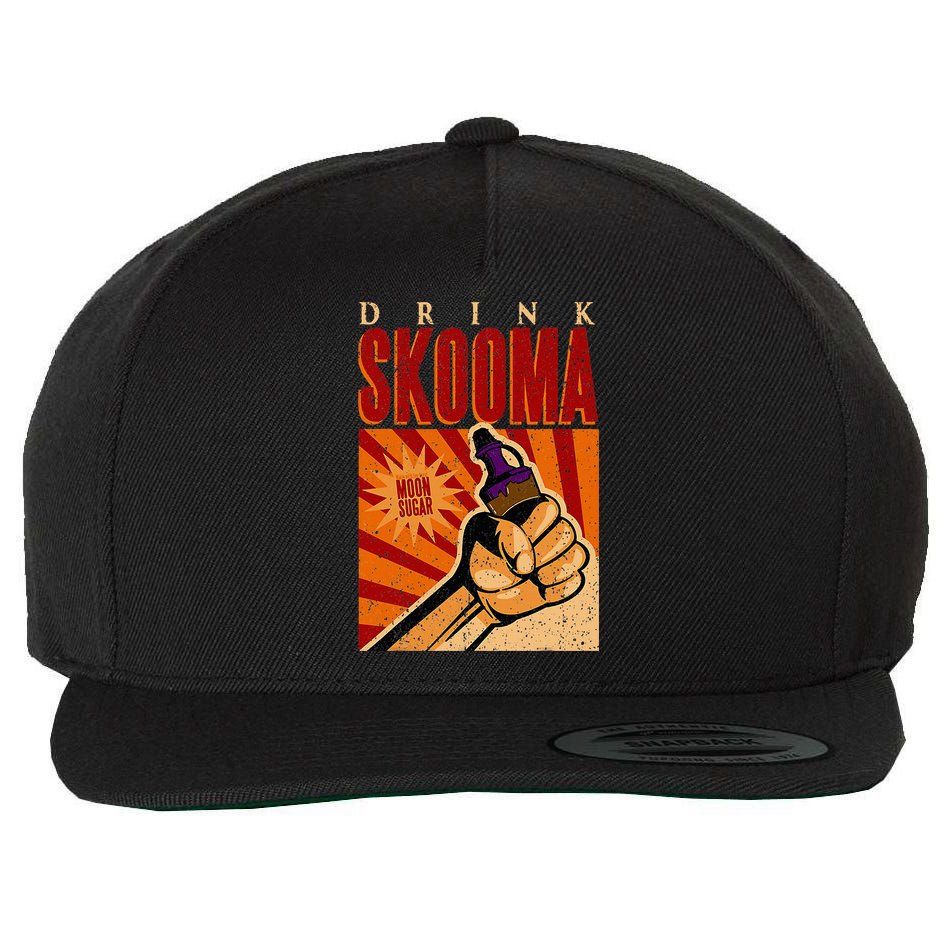 Vintage Drink Skooma Wool Snapback Cap