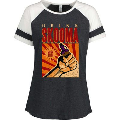 Vintage Drink Skooma Enza Ladies Jersey Colorblock Tee