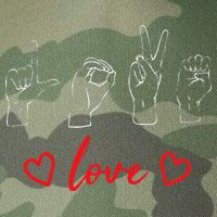 Valentine's Day Sign Language Love Finger Spelling ASL Legacy Tie Dye Trucker Hat