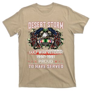 Veteran Desert Storm T Veteran Proud For Fathers Day T-Shirt