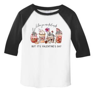 Valentines Day Skeleton Dead Inside Coffee Cafe Caffeine Gift Toddler Fine Jersey T-Shirt