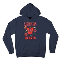 Valentines Day Teach Sweetest Little Hearts Teacher Wo Hoodie