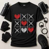 Valentines Day Tic Tac Toe Xo Xo Performance Shirt