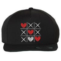 Valentines Day Tic Tac Toe Xo Xo Wool Snapback Cap