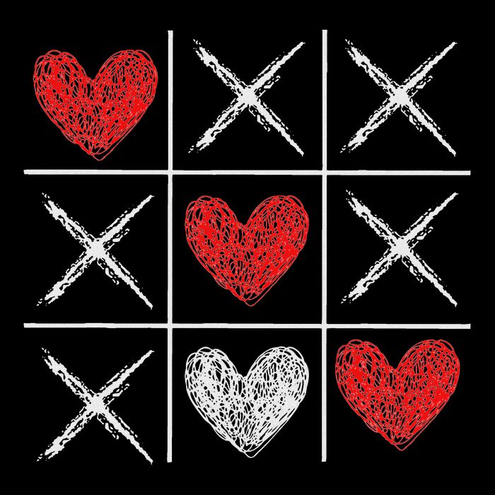 Valentines Day Tic Tac Toe Xo Xo Wool Snapback Cap