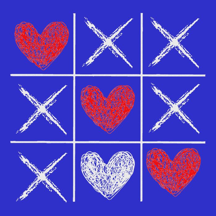 Valentines Day Tic Tac Toe Xo Xo Poster