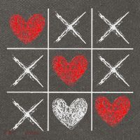 Valentines Day Tic Tac Toe Xo Xo Cotton Canvas Backpack