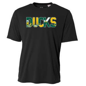 Vibrant Ducks Text Bold And Playful Design Cooling Performance Crew T-Shirt