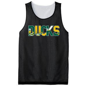 Vibrant Ducks Text Bold And Playful Design Mesh Reversible Basketball Jersey Tank