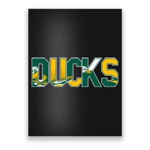 Vibrant Ducks Text Bold And Playful Design Poster