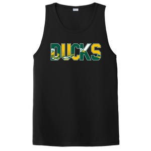 Vibrant Ducks Text Bold And Playful Design PosiCharge Competitor Tank