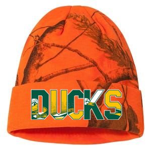 Vibrant Ducks Text Bold And Playful Design Kati Licensed 12" Camo Beanie