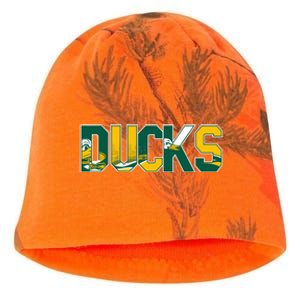 Vibrant Ducks Text Bold And Playful Design Kati - Camo Knit Beanie