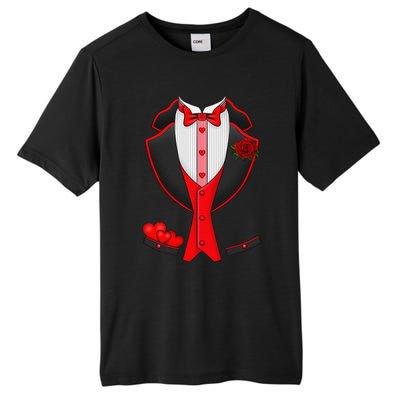 Valentine's Day Tuxedo Red Bow Tie Costume Giftss Tall Fusion ChromaSoft Performance T-Shirt