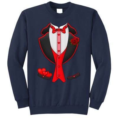 Valentine's Day Tuxedo Red Bow Tie Costume Giftss Sweatshirt