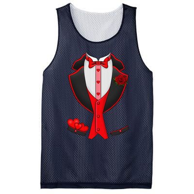 Valentine's Day Tuxedo Red Bow Tie Costume Giftss Mesh Reversible Basketball Jersey Tank