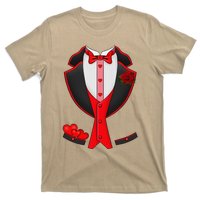 Valentine's Day Tuxedo Red Bow Tie Costume Giftss T-Shirt