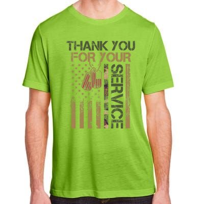 Veterans Day Thank You For Your Service Soldier Adult ChromaSoft Performance T-Shirt