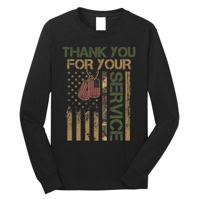 Veterans Day Thank You For Your Service Soldier Long Sleeve Shirt