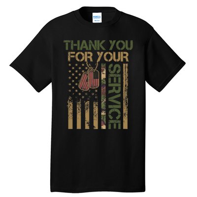 Veterans Day Thank You For Your Service Soldier Tall T-Shirt