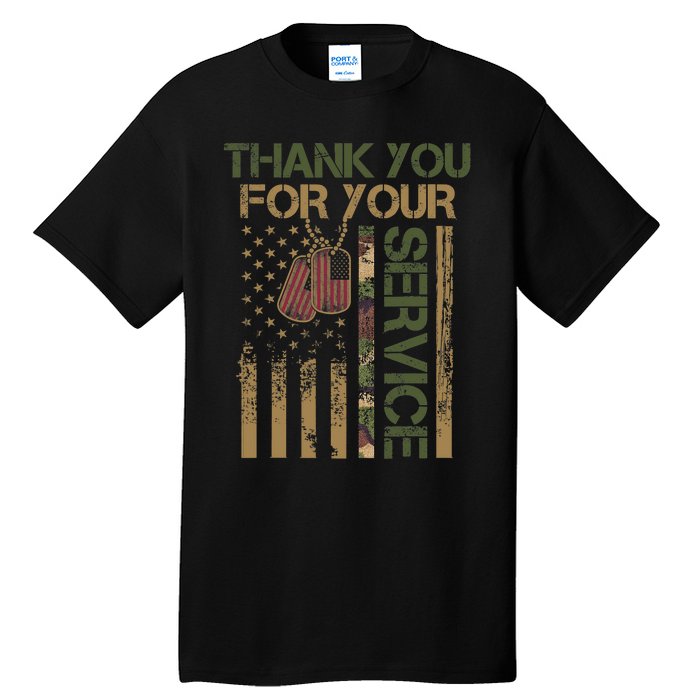 Veterans Day Thank You For Your Service Soldier Tall T-Shirt