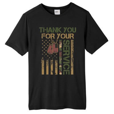 Veterans Day Thank You For Your Service Soldier Tall Fusion ChromaSoft Performance T-Shirt