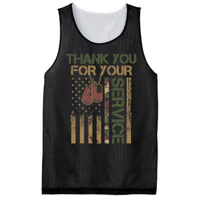 Veterans Day Thank You For Your Service Soldier Mesh Reversible Basketball Jersey Tank