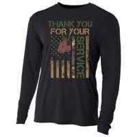 Veterans Day Thank You For Your Service Soldier Cooling Performance Long Sleeve Crew