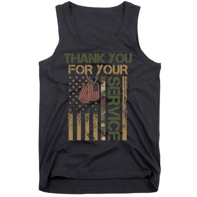 Veterans Day Thank You For Your Service Soldier Tank Top