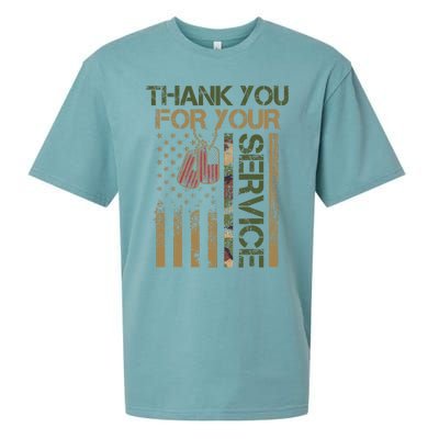 Veterans Day Thank You For Your Service Soldier Sueded Cloud Jersey T-Shirt