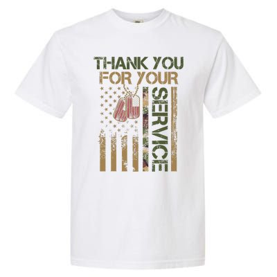 Veterans Day Thank You For Your Service Soldier Garment-Dyed Heavyweight T-Shirt