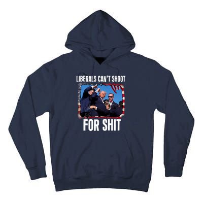 Vintage Donald Trump Liberals Cant Shoot For Shit Tall Hoodie