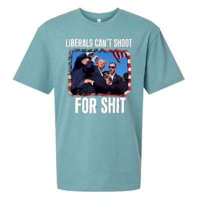 Vintage Donald Trump Liberals Cant Shoot For Shit Sueded Cloud Jersey T-Shirt