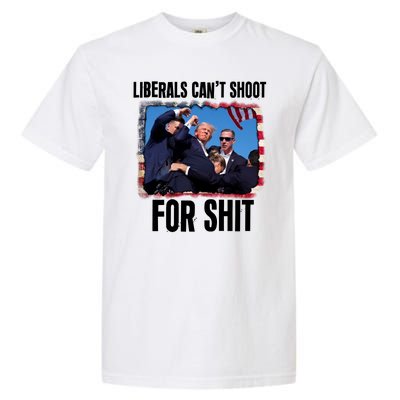 Vintage Donald Trump Liberals Cant Shoot For Shit Garment-Dyed Heavyweight T-Shirt