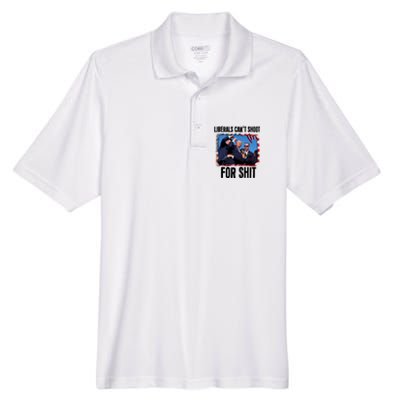 Vintage Donald Trump Liberals Cant Shoot For Shit Men's Origin Performance Pique Polo