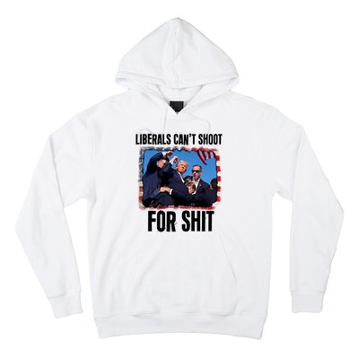 Vintage Donald Trump Liberals Cant Shoot For Shit Hoodie