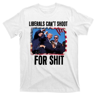 Vintage Donald Trump Liberals Cant Shoot For Shit T-Shirt