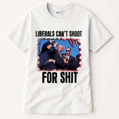 Vintage Donald Trump Liberals Cant Shoot For Shit Tall T-Shirt