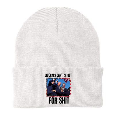 Vintage Donald Trump Liberals Cant Shoot For Shit Beanie