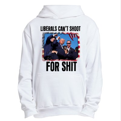 Vintage Donald Trump Liberals Cant Shoot For Shit Urban Pullover Hoodie