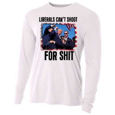 Vintage Donald Trump Liberals Cant Shoot For Shit Cooling Performance Long Sleeve Crew