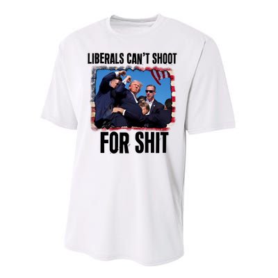 Vintage Donald Trump Liberals Cant Shoot For Shit Performance Sprint T-Shirt