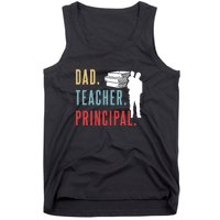 Vintage Dad Teacher Principal Homeschool Gift Father's Day Tank Top