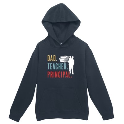 Vintage Dad Teacher Principal Homeschool Gift Father's Day Urban Pullover Hoodie