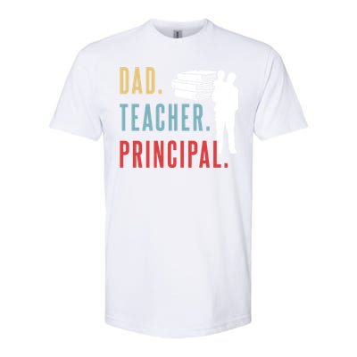 Vintage Dad Teacher Principal Homeschool Gift Father's Day Softstyle CVC T-Shirt