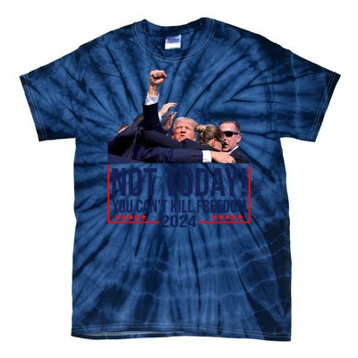 Vintage Donald Trump Not Today You Cant Kill Freedom Tie-Dye T-Shirt