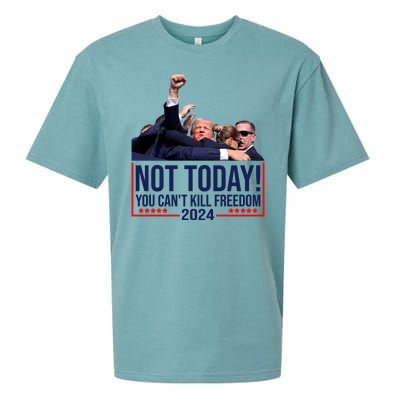 Vintage Donald Trump Not Today You Cant Kill Freedom Sueded Cloud Jersey T-Shirt