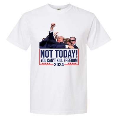 Vintage Donald Trump Not Today You Cant Kill Freedom Garment-Dyed Heavyweight T-Shirt